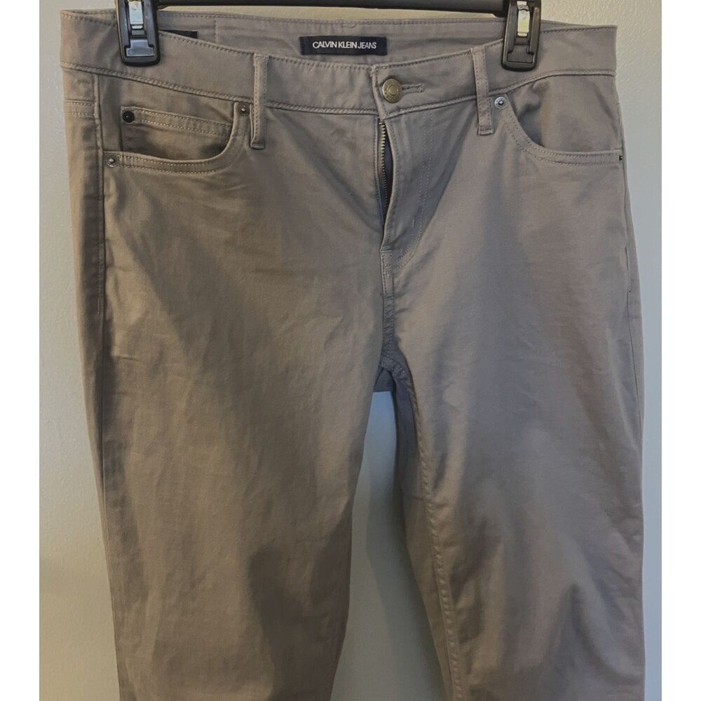 Calvin Klein Jeans Womens 8 Ankle Skinny Stretch Gray Low Rise Medium Wash - Picture 7 of 8